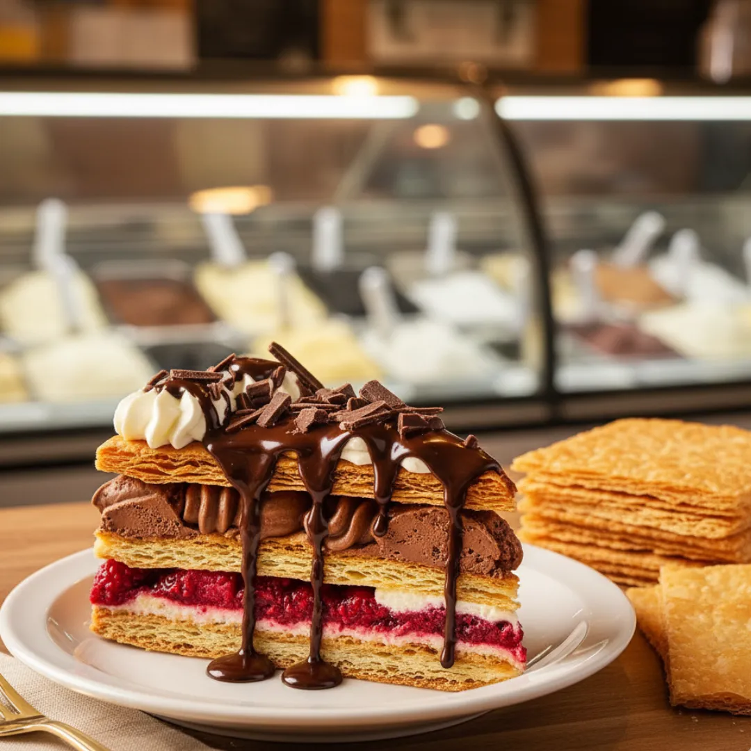 Millefoglie di gelato - ridurre gli sprechi in gelateria